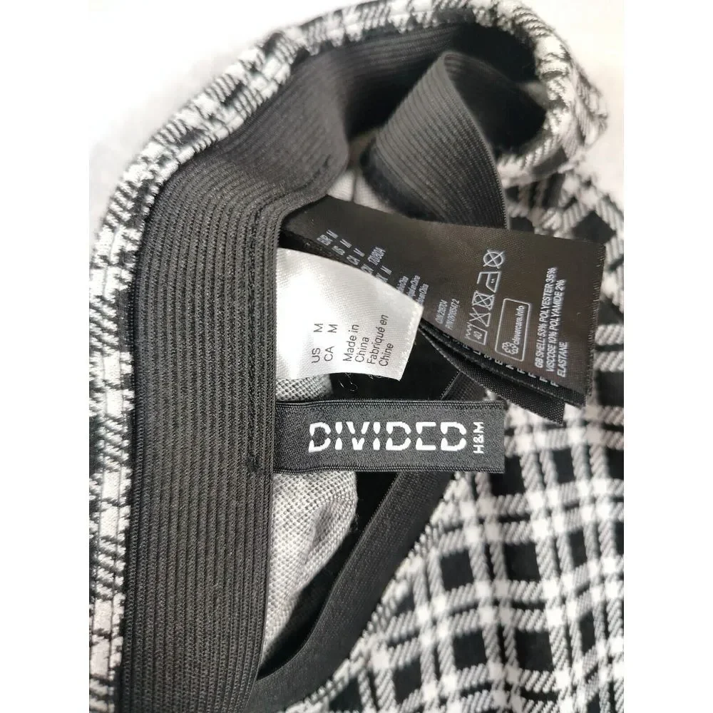 Divided By H&M Skirt Woman's Medium‎ Black Checkered Punk Rock Grunge Y2K Rocker